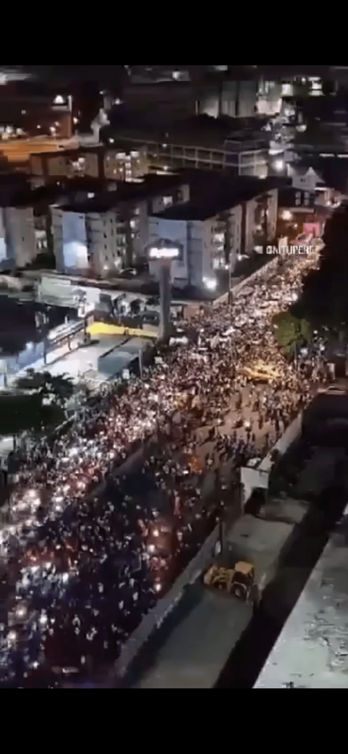 Nighttime Protestors